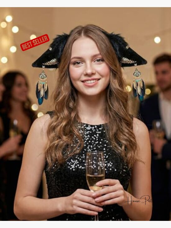 Handmade Furry Animal Ears Headwear Realistic Plush Adult Cosplay Accessory